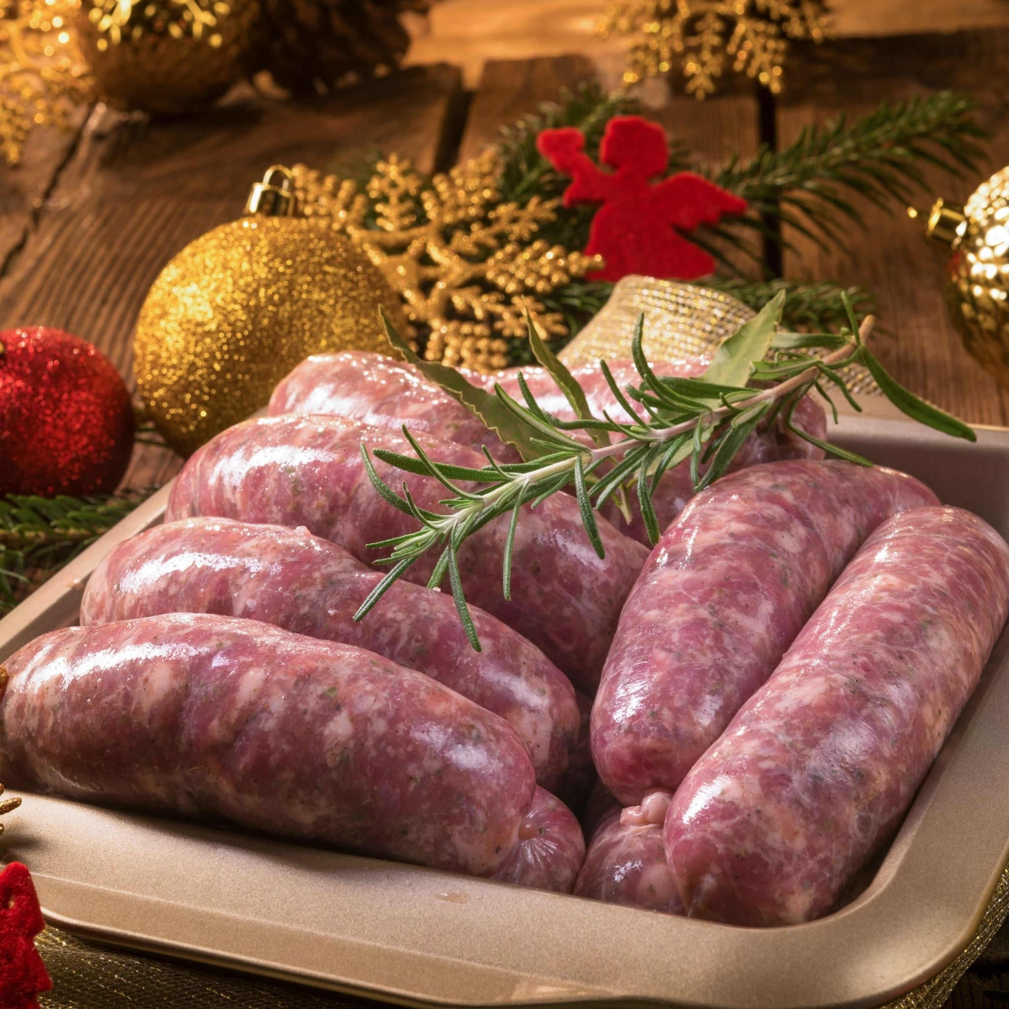 Lamb & Rosemary Gourmet Sausages (500g) | Pasture-fed, Locally-sourced